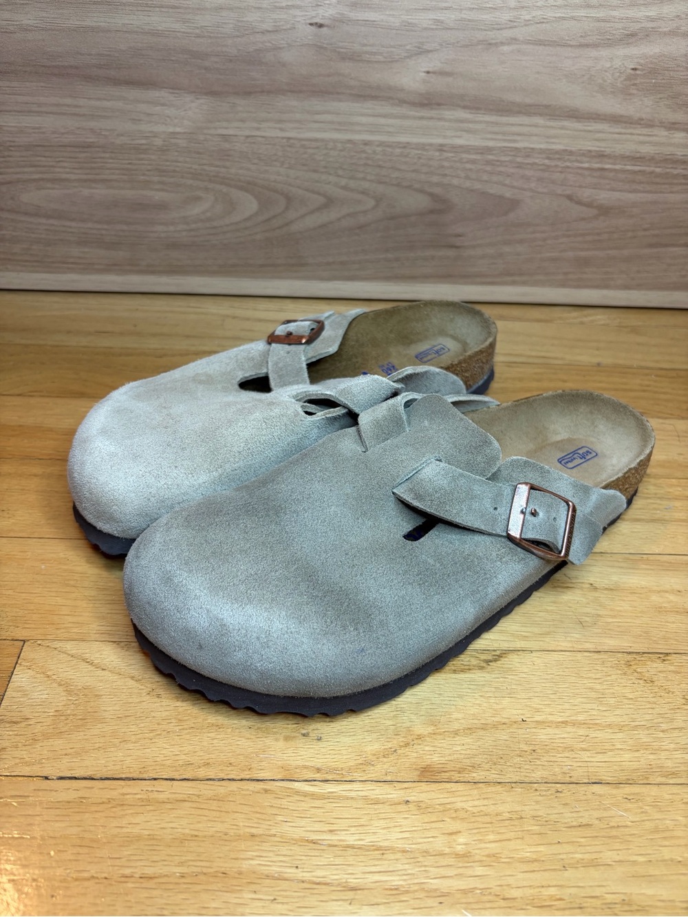 Birkenstock Boston Soft Footbed Suede Clogs - Size 40